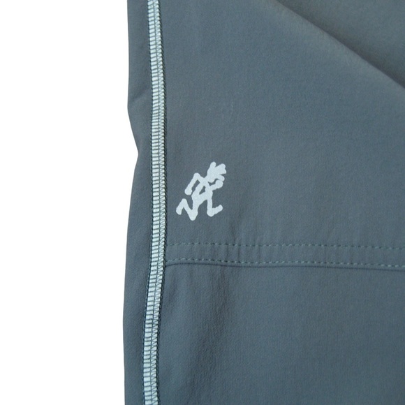 Gramicci Nylon Spandex Track Pants, Reflective Seams & Zip‎ Pockets, Gray Medium - Picture 6 of 9